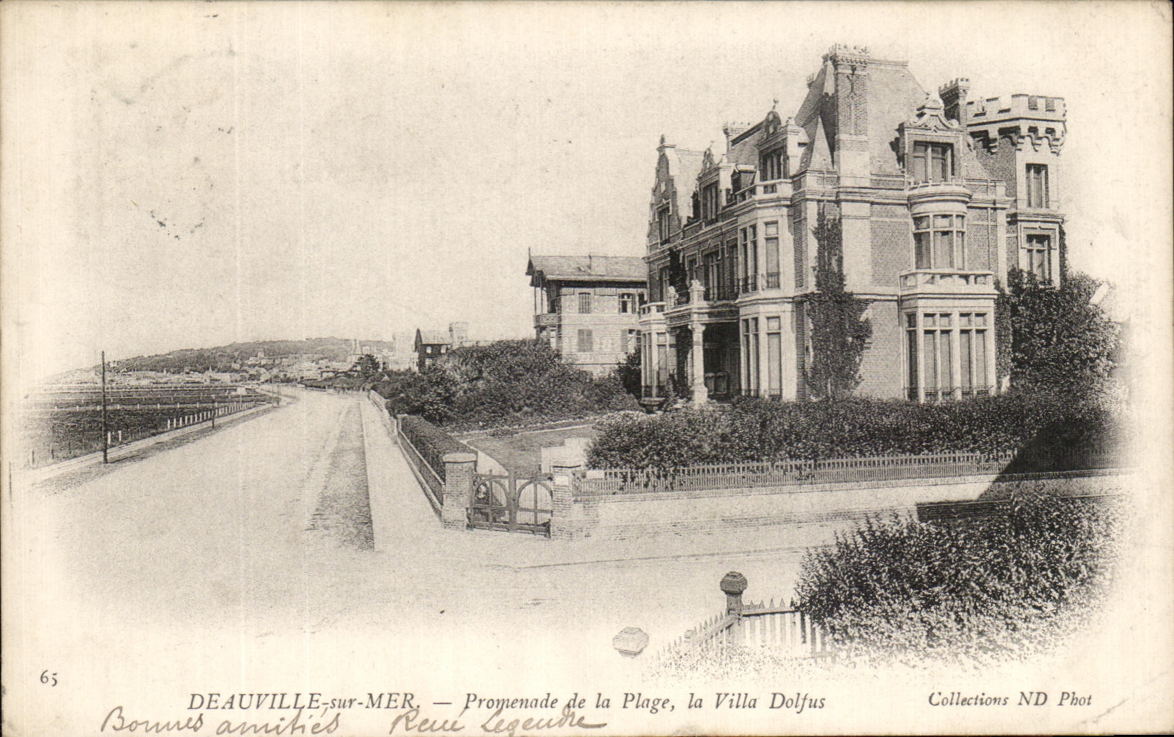 Deauville-sur-Mer — Promenade de la Plage, the Villa Dolfus — Rue Légeade, Collections ND Phot