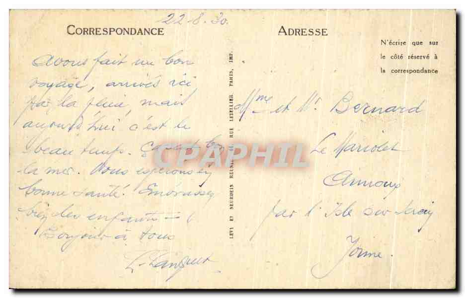 CPA Le Crotoy Retour de Peche Bateau — Rückseite
