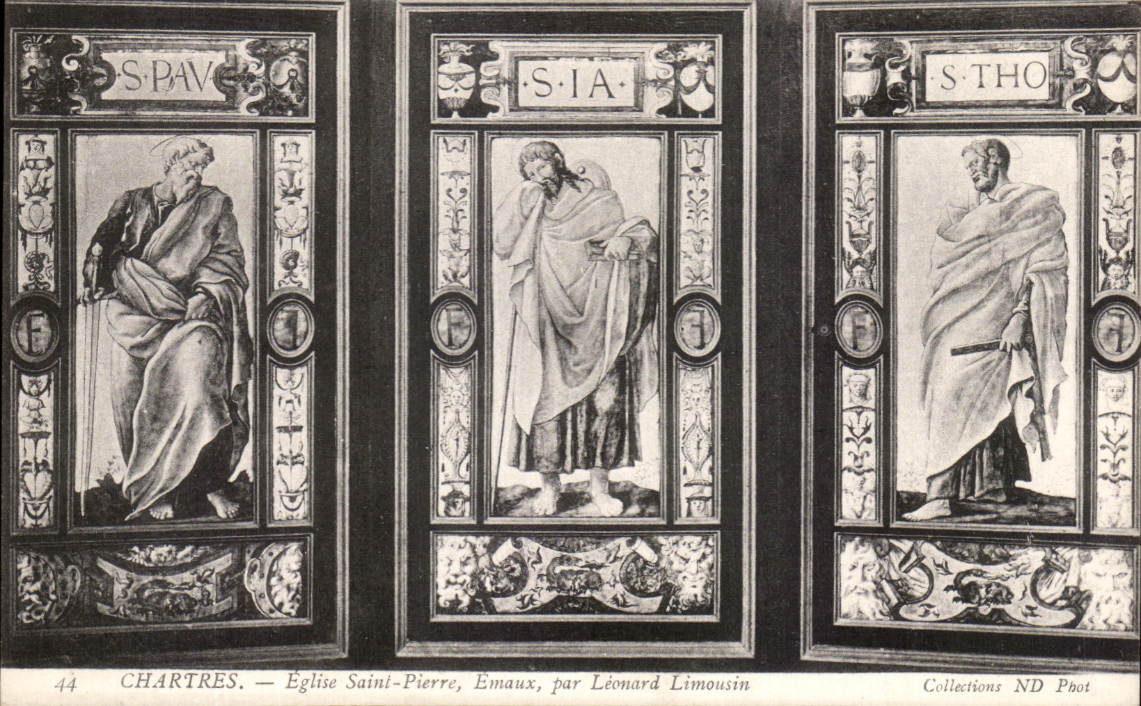 CPA Chartres Eglise Saint Pierre Emaux Par Leonard Limousin 