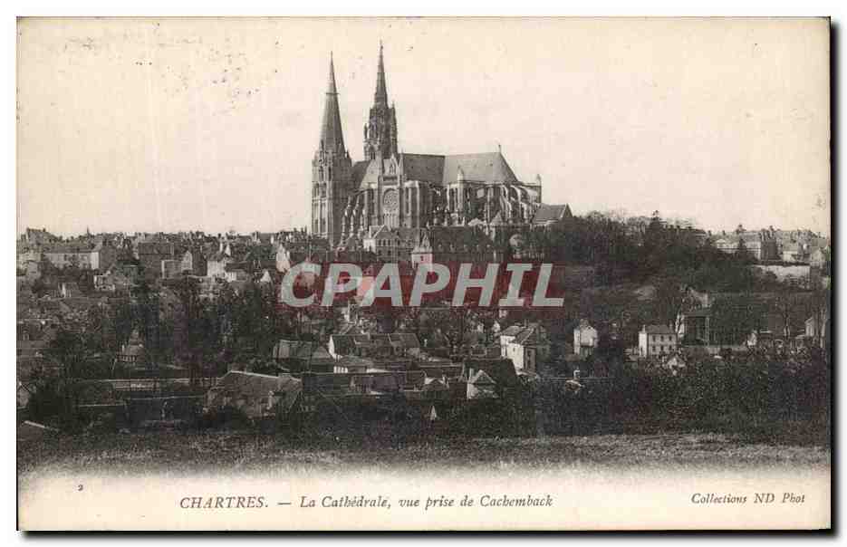 CPA Chartres La Cathedrale Vue prise de Cathedrale 
