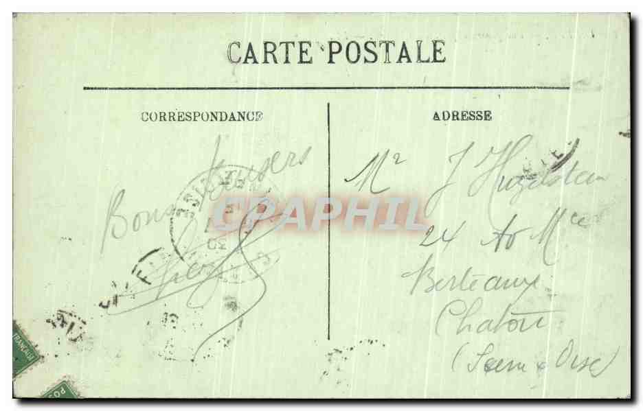 CPA Dieppe Vue Genearle Prise du Chateau — Rückseite