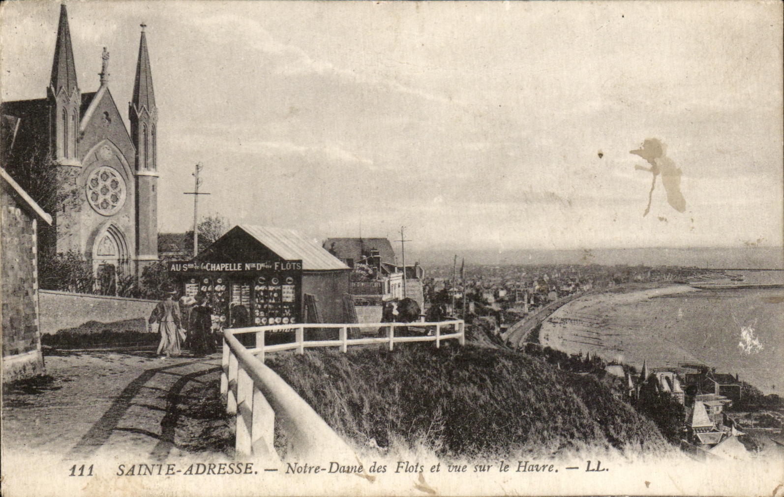 CPA Sainte Adresse Notre Dame des Flots et Vue Sur le Havre 