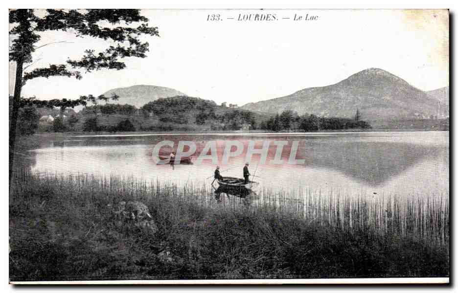 CPA Lourdes Le Lac Pecheurs