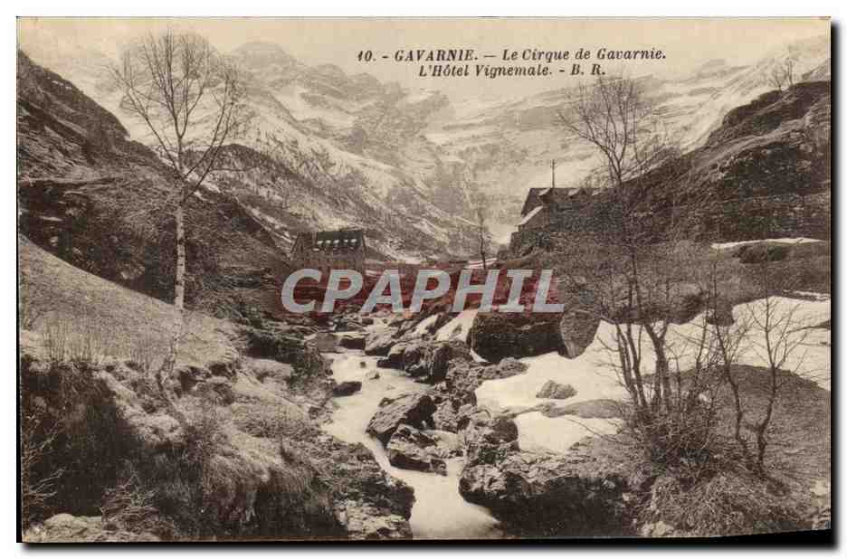 CPA Gavarnie Le Cirque de Gavarnie L'Hotel Vignemate 