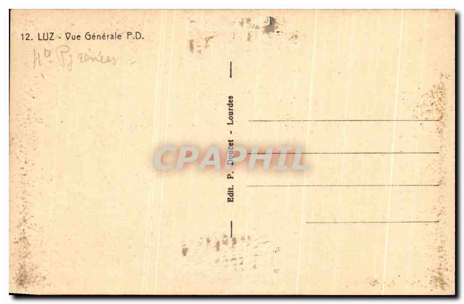 CPA Luz Vue Generale — Verso