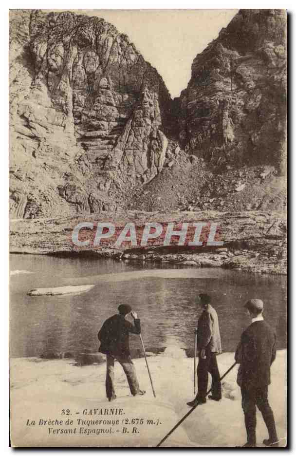 CPA Gavarnie La Breche de Tuquerouye Versant Espagnol 