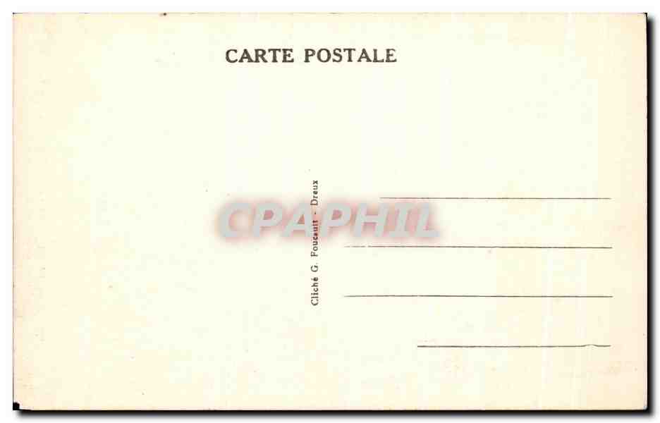 Château d'ANET — L'Abside de la Chapelle vue de la Porte de Charles le Mauvais — Éditeur E.-et-L. — Achterkant