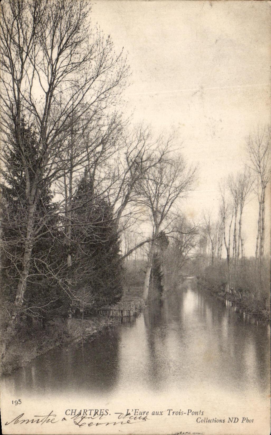 CPA Chartres L'Eure aux Trois Ponts