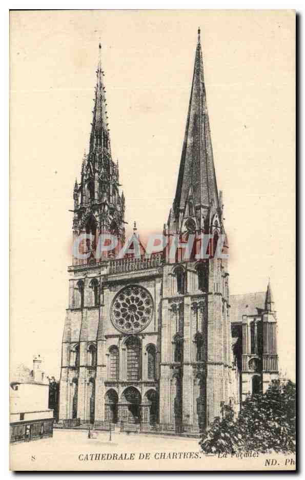 CPA Cathedrale De Chartres 