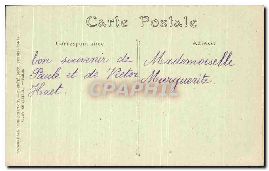 CPA Cathedrale De Chartres  — Verso