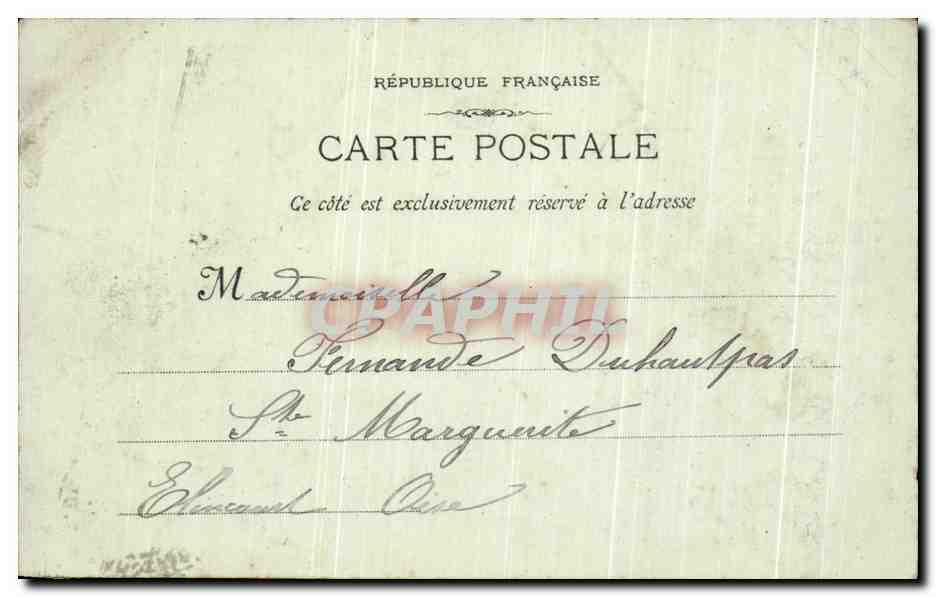 CPA Marseille Perspective des Allees de Meilhan des Capucines — Rückseite