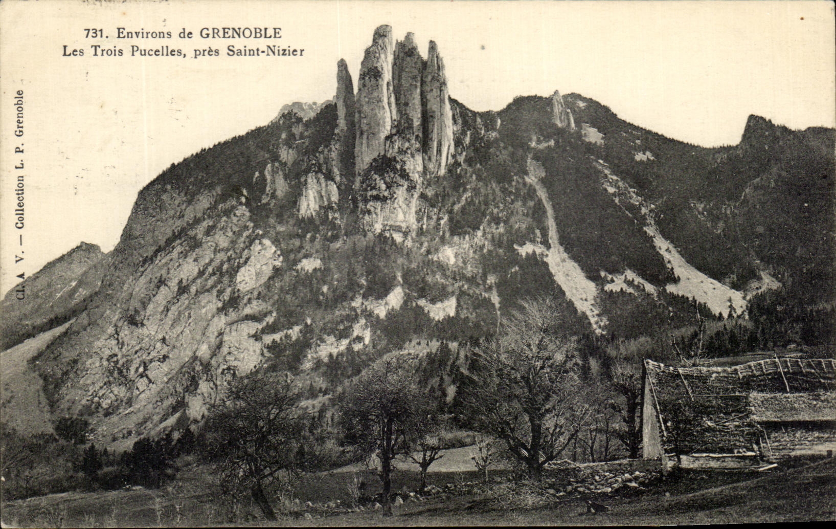 Les Trois Pucelles, près Saint-Nizier — Environ de Grenoble — Collection L. P. Grenoble