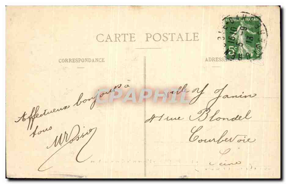 Grenoble — L'Isère et la Chaîne des Alpes — Cliché A. V., Collection L. P., Grenoble, n° 453 — Rückseite
