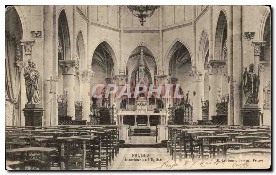CPA Fruges Interieur de L'Eglise