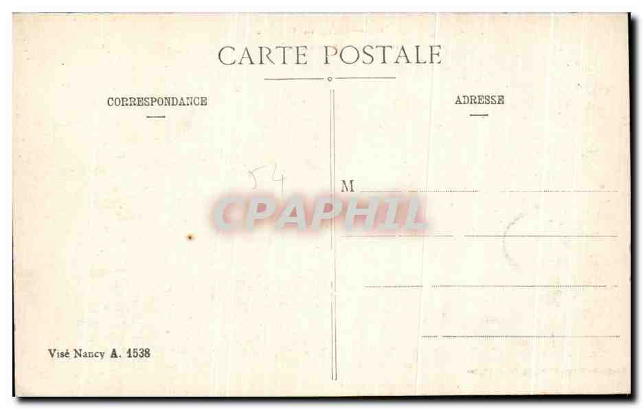 CPA Guerre Gerbeviller en Ruines Militaria  — Rückseite
