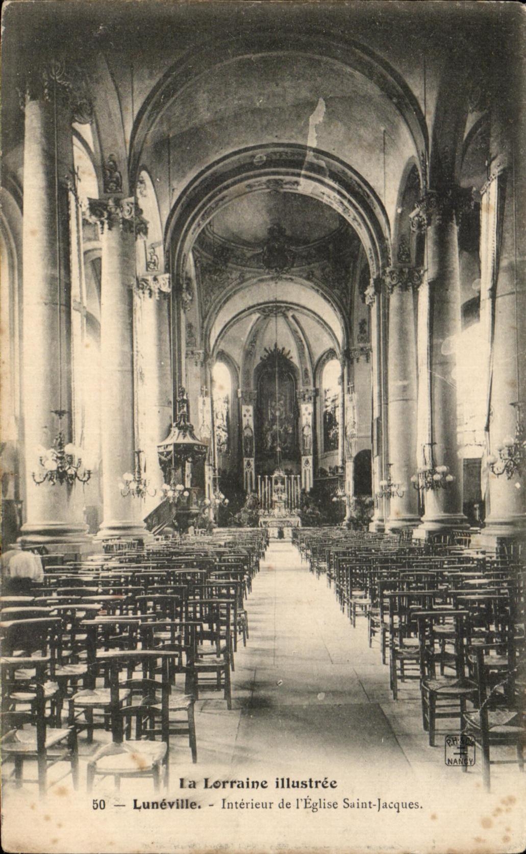 CPA La Lorraine Illustree Luneville Interieur De l'eglise Saint Jacques
