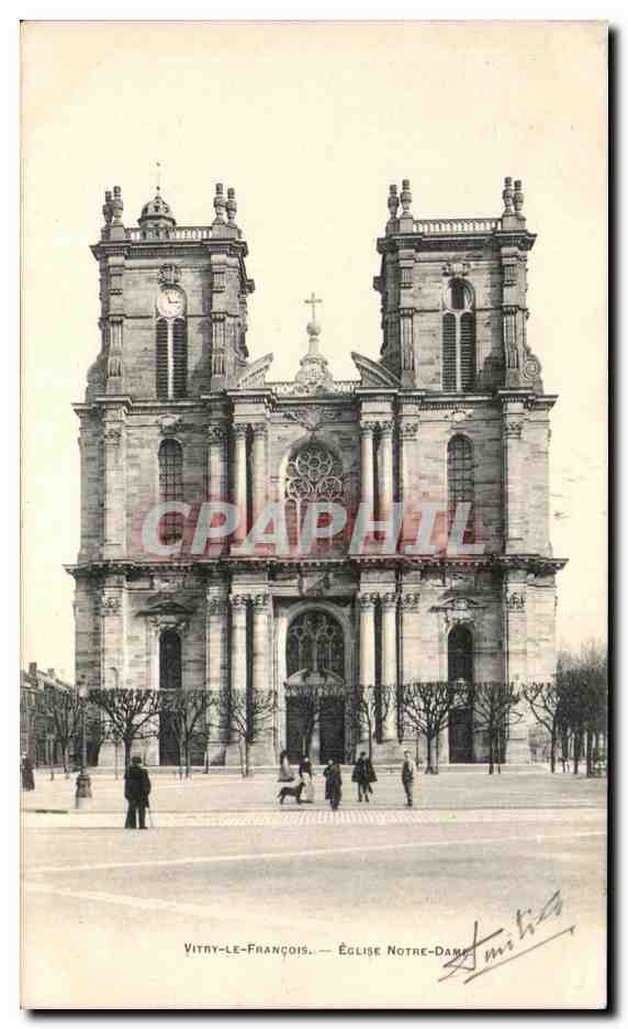 CPA Vitry Le Francois Eglise Notre Dame