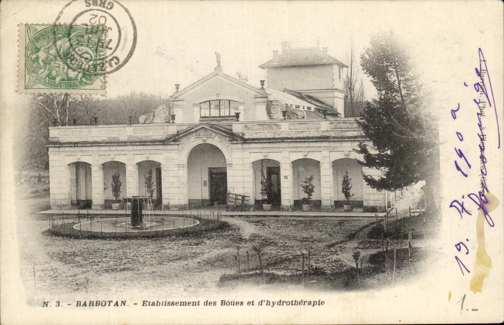 CPA Barbotan Etablissement Des Boues Et d'Hydrotherapie