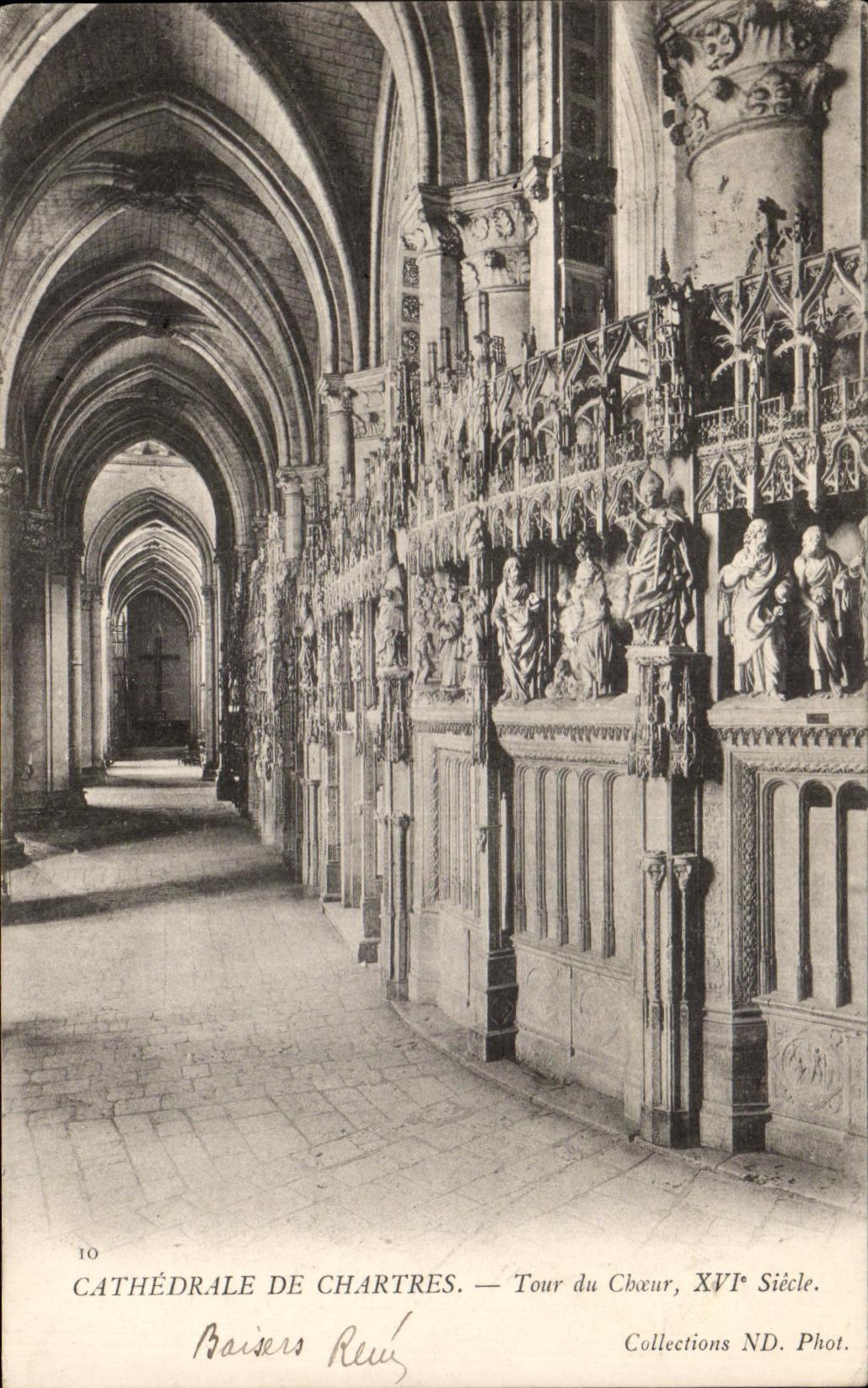 CPA Cathedrale De Chartres Tour du choeur