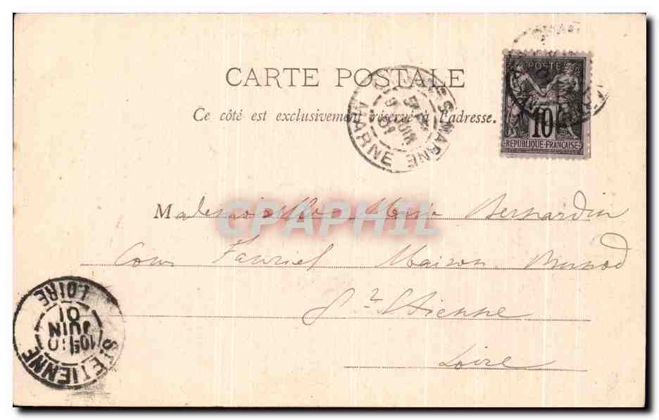 Pont de Marne — Châlons-sur-Marne — Édith & Durand phot. Châlons — Verso