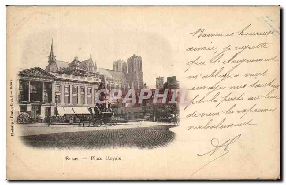 CPA Reims Place Royale