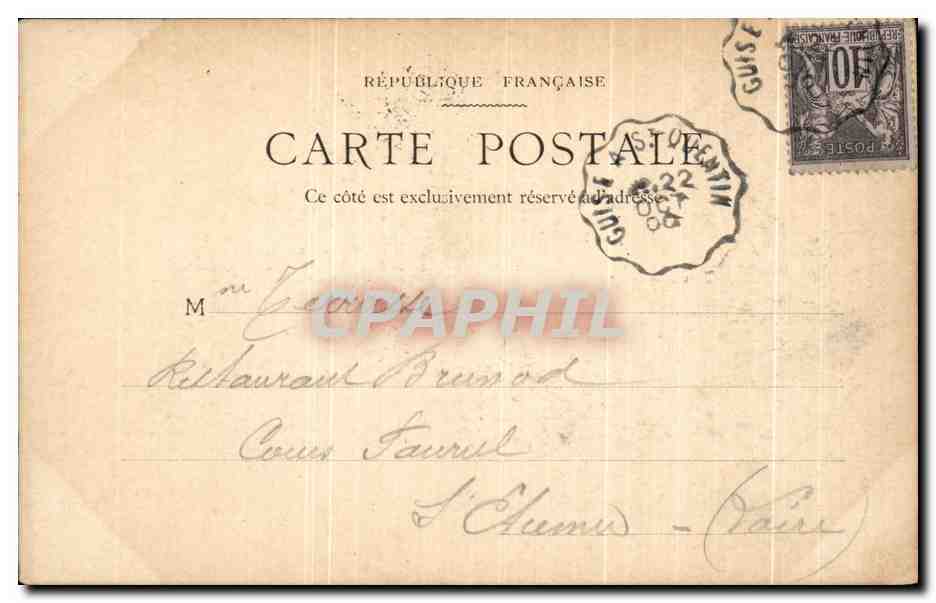 CPA Reims La Cathedrale cote Sud — Rückseite