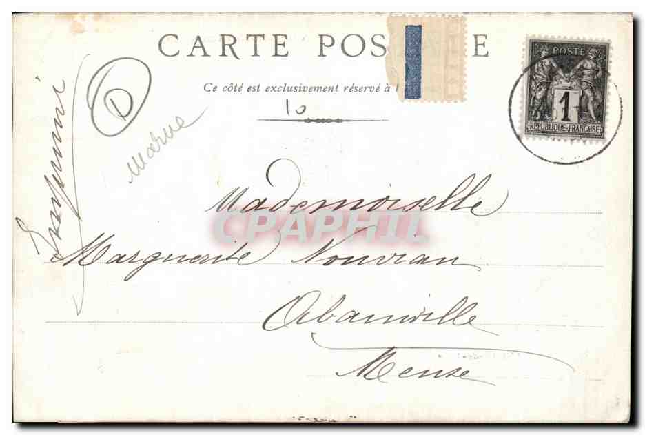 CPA Vitry le Francois le L'Hotel de Ville — Verso