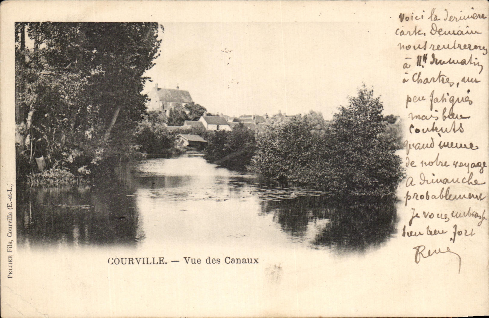 Courville — Vue des Canaux — Peller Fils (E.-et-L.)
