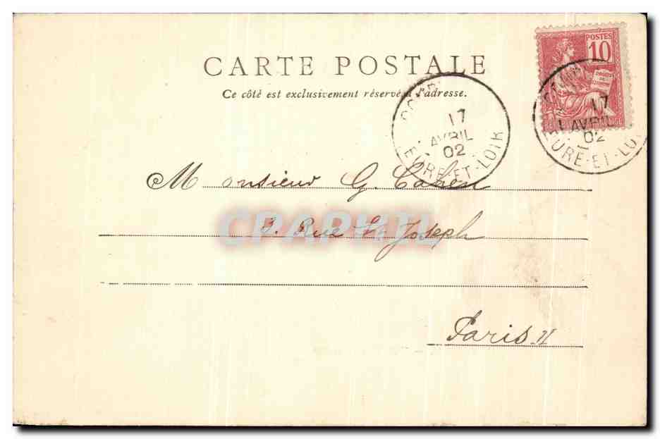 Courville — Vue des Canaux — Peller Fils (E.-et-L.) — Verso