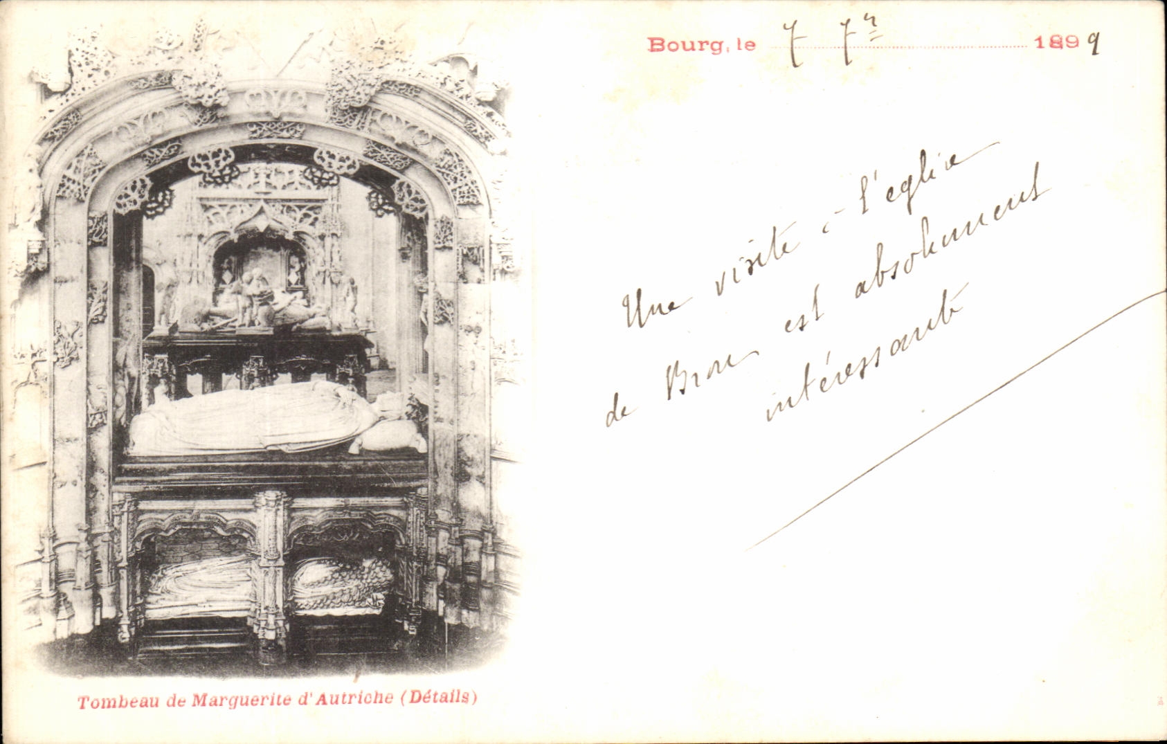 Tombeau de Marguerite d'Autriche — Détails — Éditeur inconnu, n° de série non visible