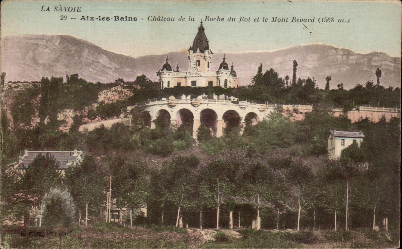 CPA La Savoie Aix les Bains Chateau de la Roche du Roi et le Mont Revard