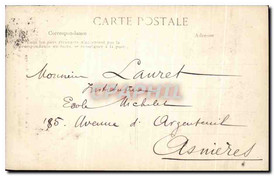 CPA Rouen Grosse Horloge  — Rückseite