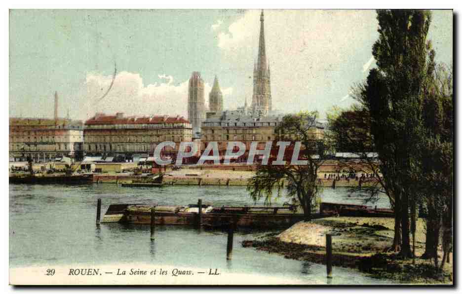 CPA Rouen La Seine Et Les Quais