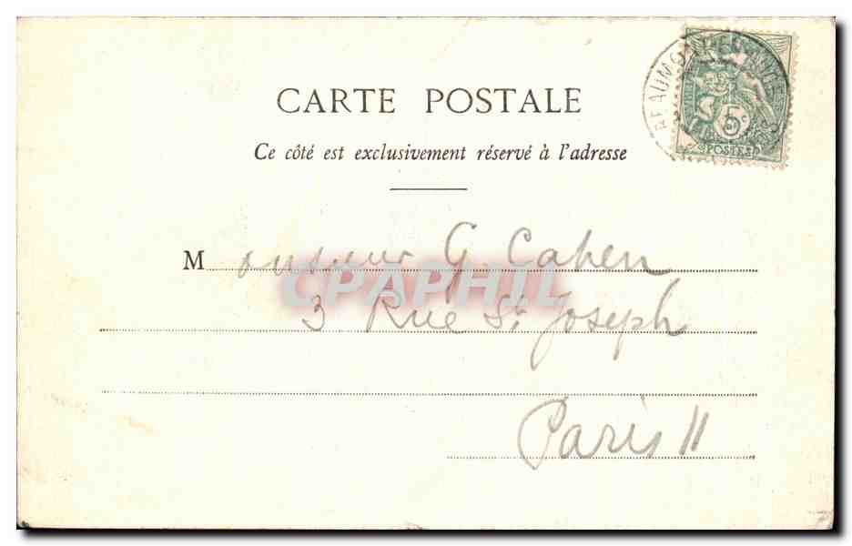 CPA Beaumont En Auge Facade De L'eglise — Verso