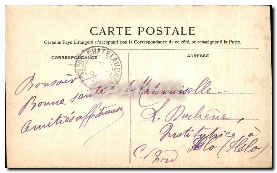 CPA Fantaisie Homme Mage  — Verso