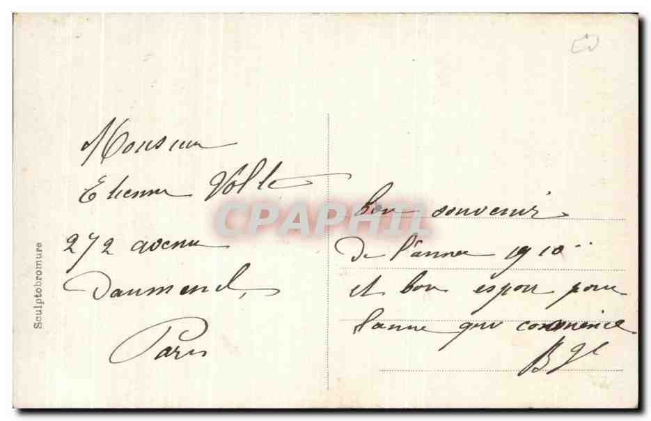 CPA Bonen annee 1911 Femmes  — Verso