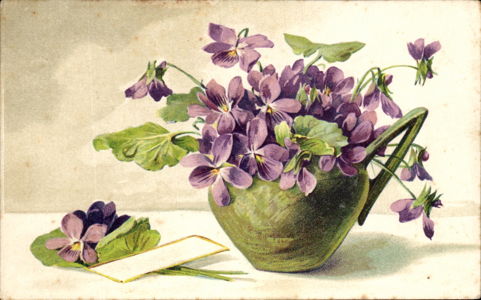 CPA Fantaisie Fleurs 
