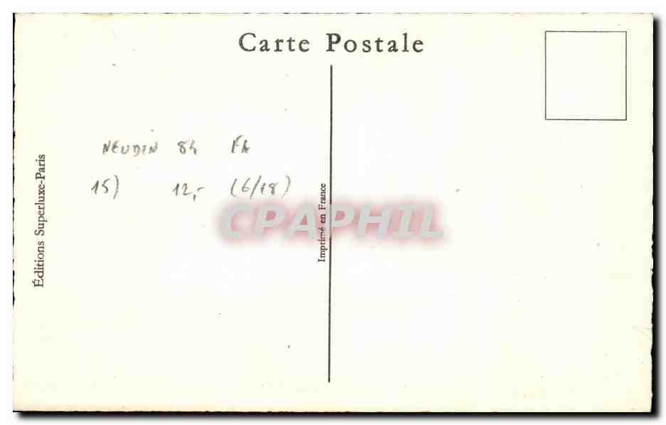 CPA Bonne Annee — Rückseite