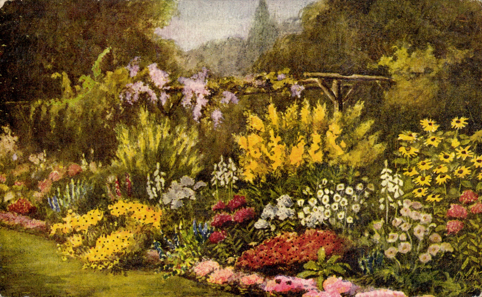 CPA Fantaisie Fleurs