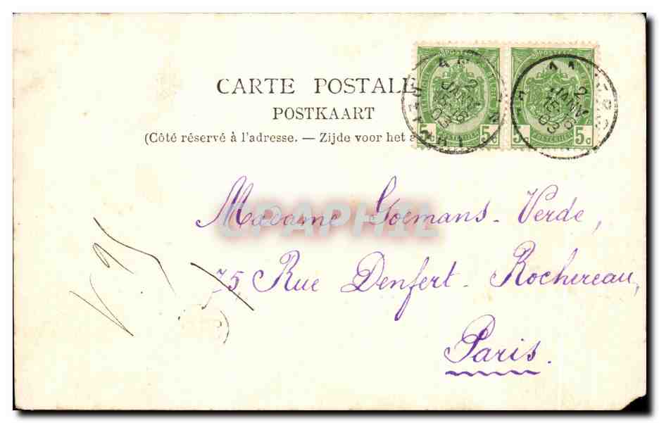 CPA Victor Hugo  — Rückseite