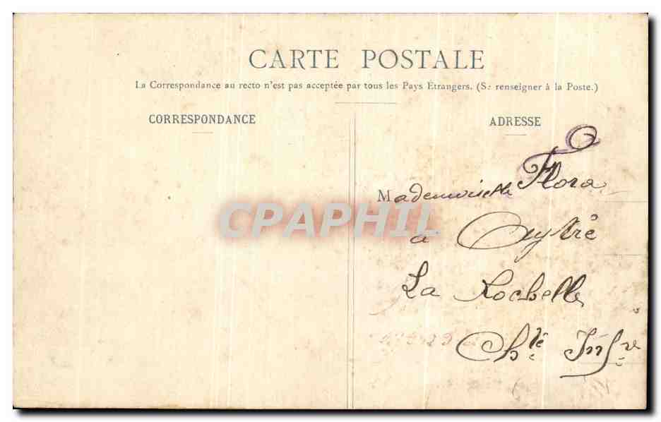 CPA Ca Porte Boneur Souvenirs et Porte Bonheur Femme Trefle — Verso