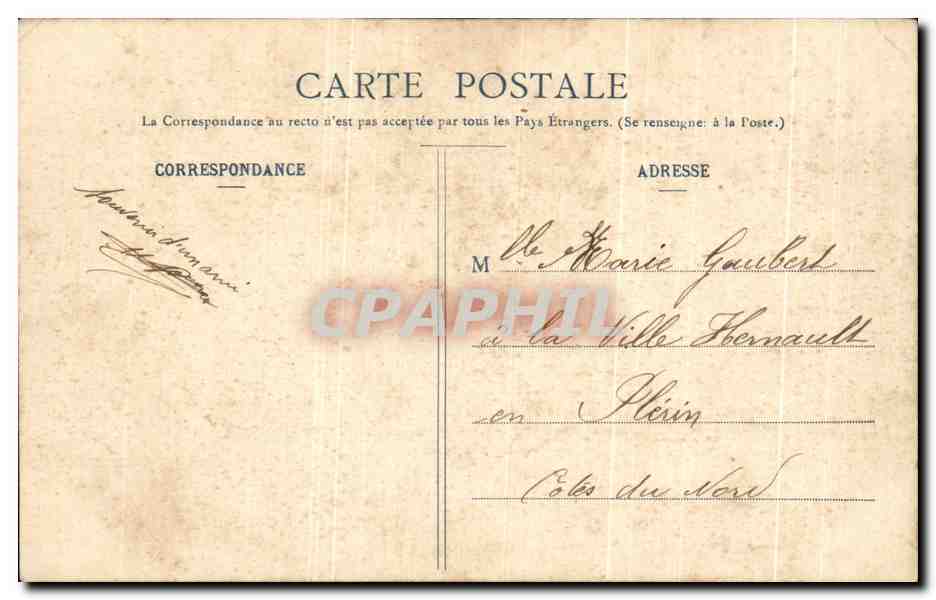 CPA Yous n'irez plus au Bois Femme et enfant — Rückseite