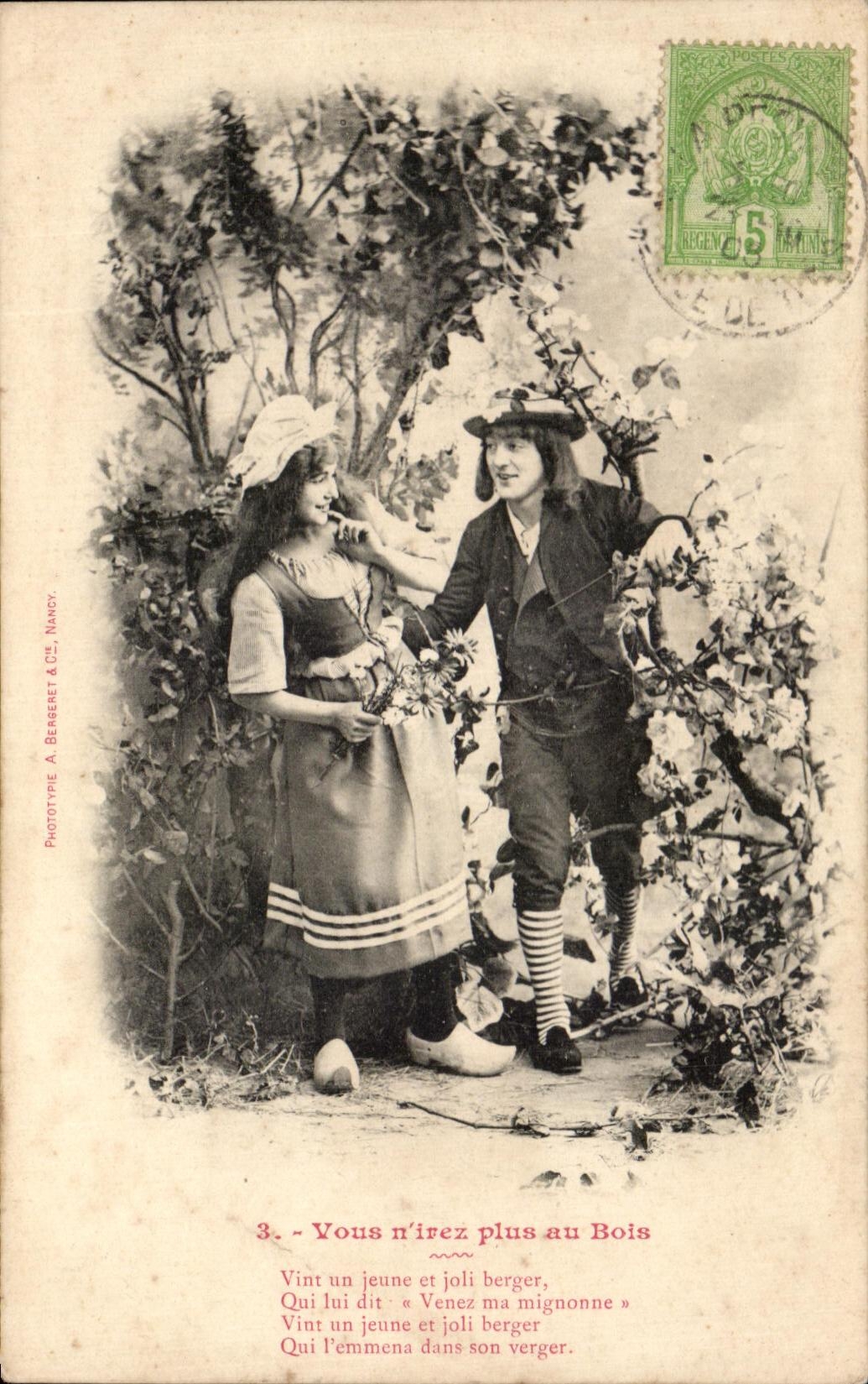 CPA Yous n'lrez plus au Bois Enfants