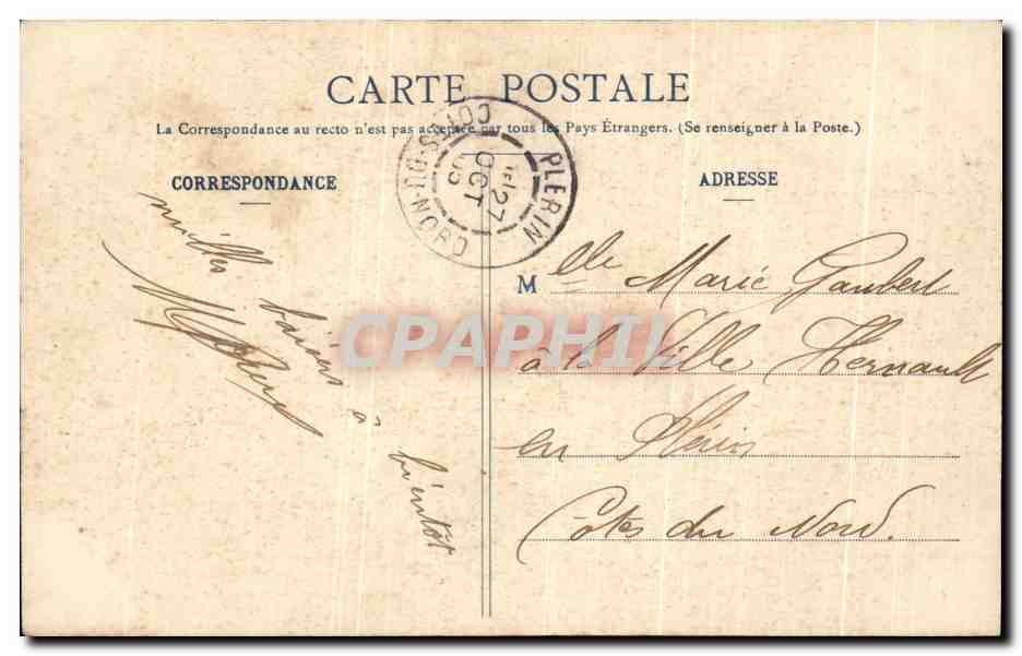 CPA Yous n'lrez plus au Bois Enfants — Rückseite