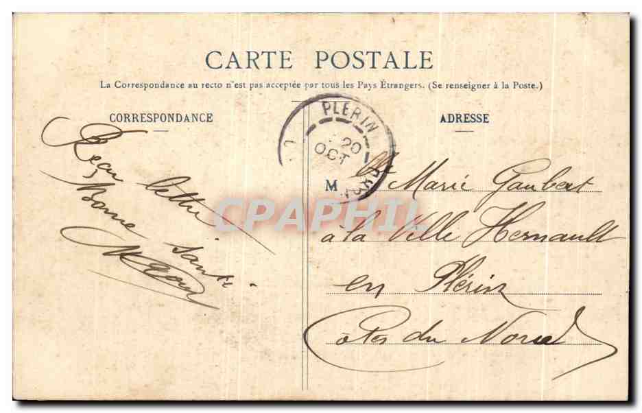 CPA Yous n'irez plus au Bois Enfant  — Rückseite