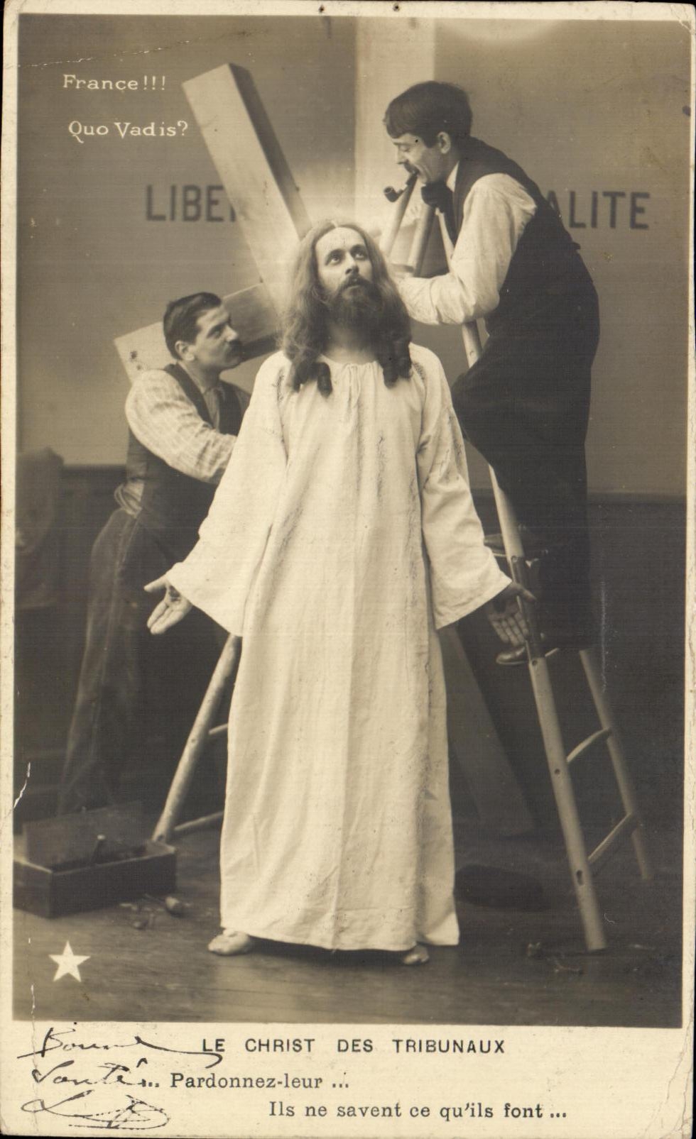 CPA Le Christ Des Tribunaux Pardonnez leur 