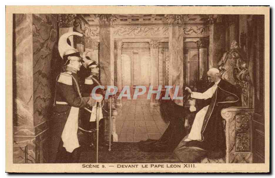 CPA Scene Devant Le Pape Leon Lisieux Diorama de Saint eTbrese de 
