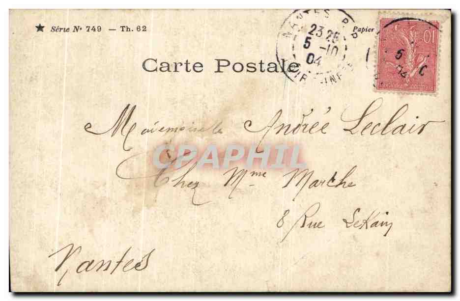 CPA Paule Morly Femme — Rückseite