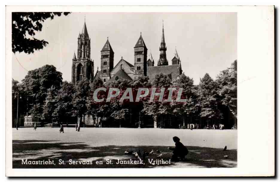 CPSM Maastricht St Servaas en St Janskerk Vrijthof