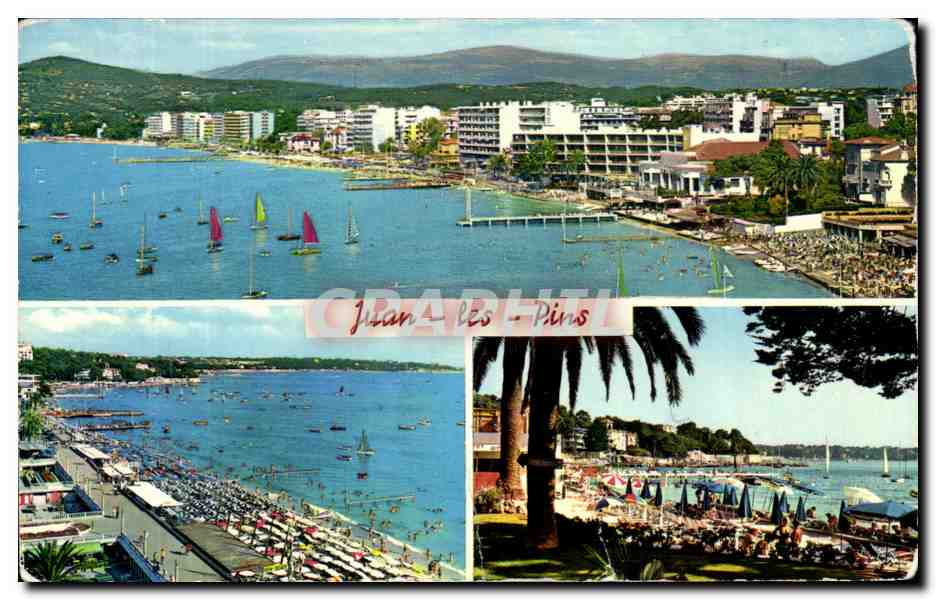 CPM La Cote d'Azur Juan les Pins Vue Generale La Plage